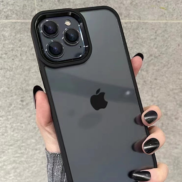 Coque iPhone 13 mini noir transparent